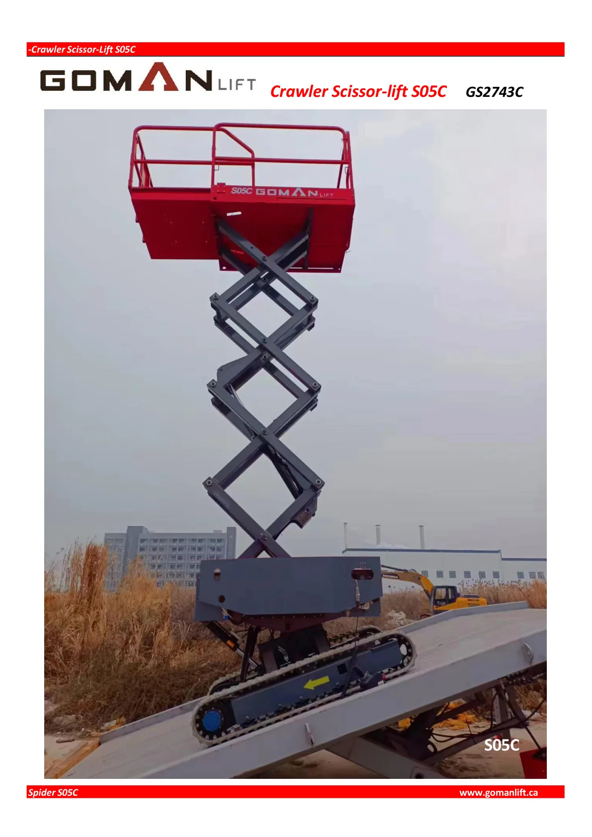 CRAWLER SCISSOR LIFT_S05C/GS2743C — 1/2