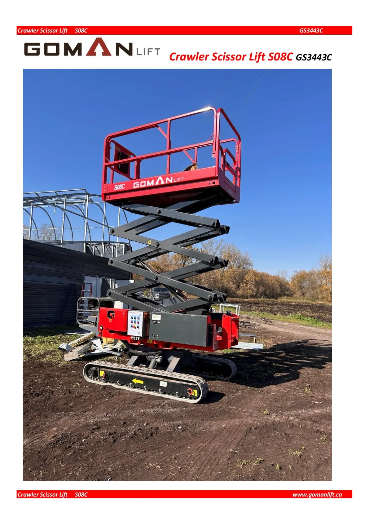 CRAWLER SCISSOR LIFT_S08C/GS3443C — 1/2